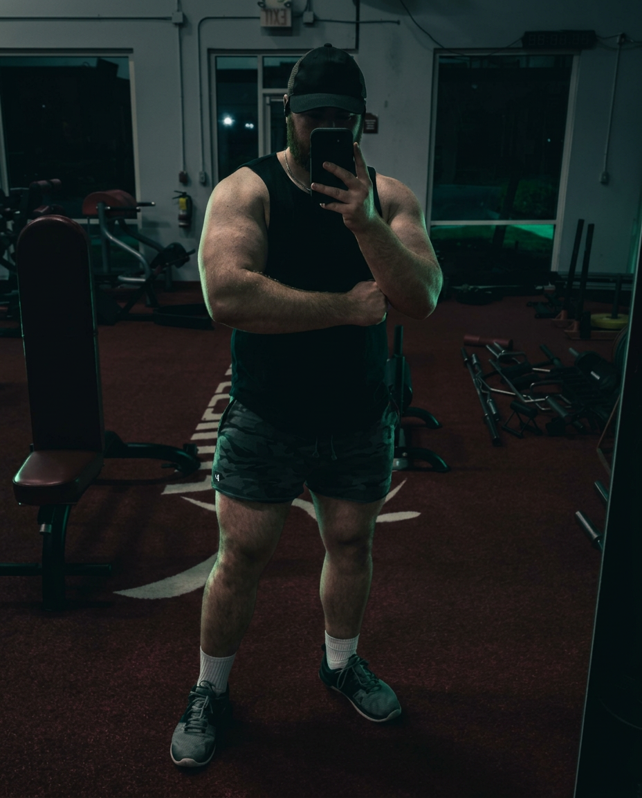 Kade Kelly, personal trainer, in a gym